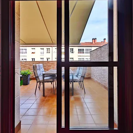 Piso Centrico Con Terraza Y Parking Apartmán Santiago de Compostela